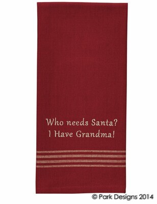 Who Needs Santa Dish Towel