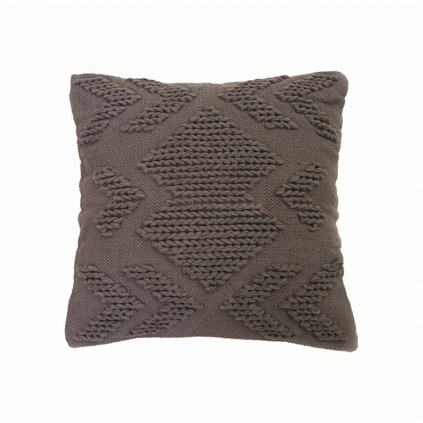 Nia Pillow,  Grey 20x20