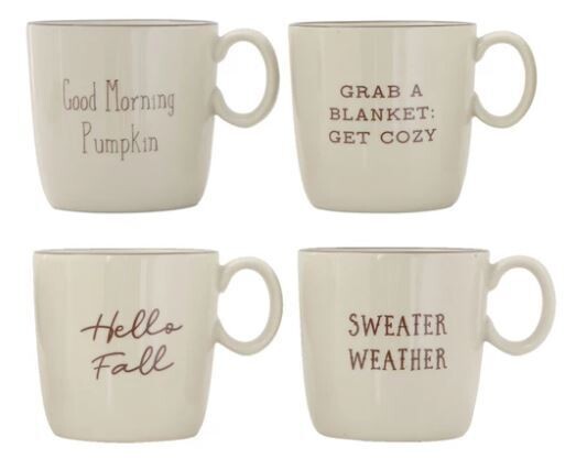 Fall Sayings Stoneware Mug