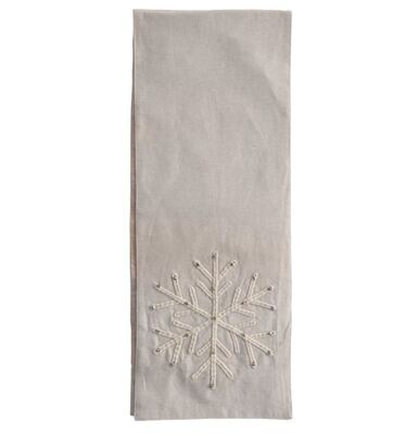 Metallic Snowflake Table Runner, 72x14