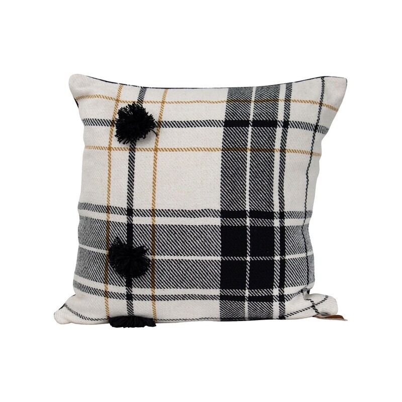 Julia Plaid Pillow, 20&quot;