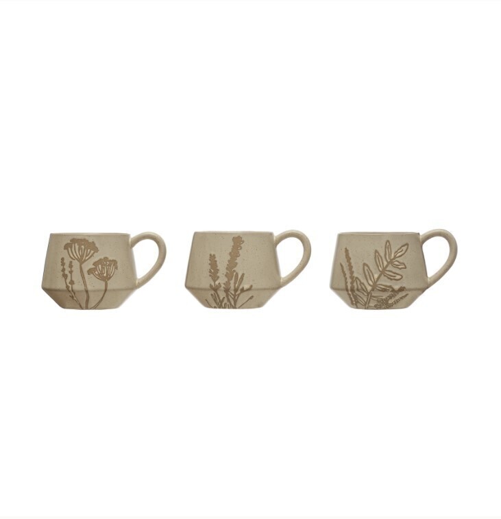 Botanical Reactive Glaze Stoneware Mug