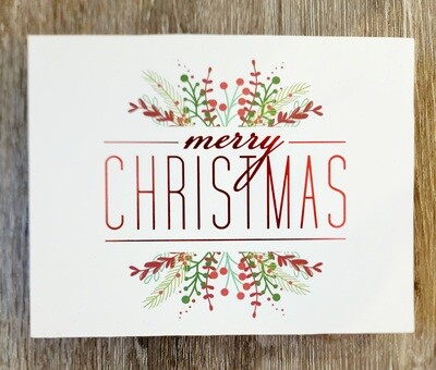 Red Glitter Merry Xmas Sign