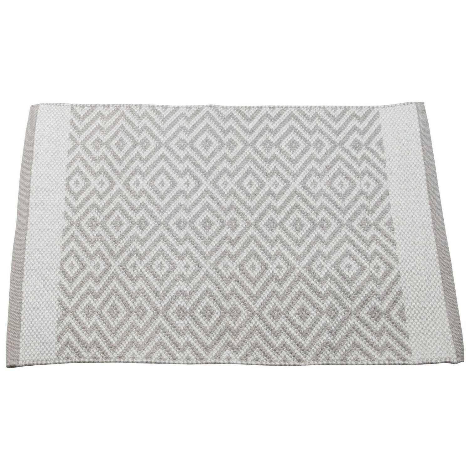 Jackson Rug, 2x3 Light Grey/White
