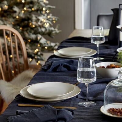 Augusta Salad/Dessert Plate, Nat/Gold