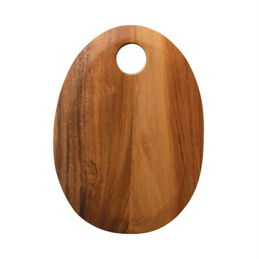 Suar Wood Oval Cutting Board, 13"
