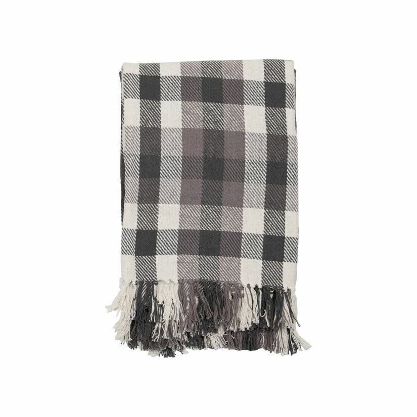 James Handwoven Throw, Grey