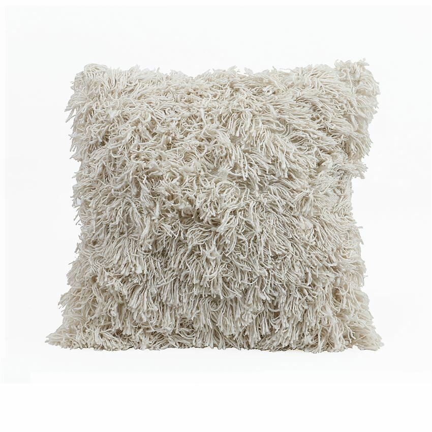 Marcia Cotton And Rayon Fringed Floor Pillow 24x24