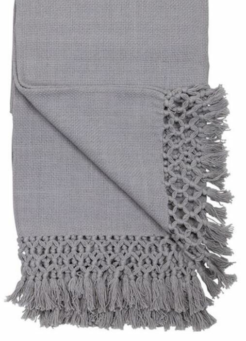 Astin Handwoven Throw Grey