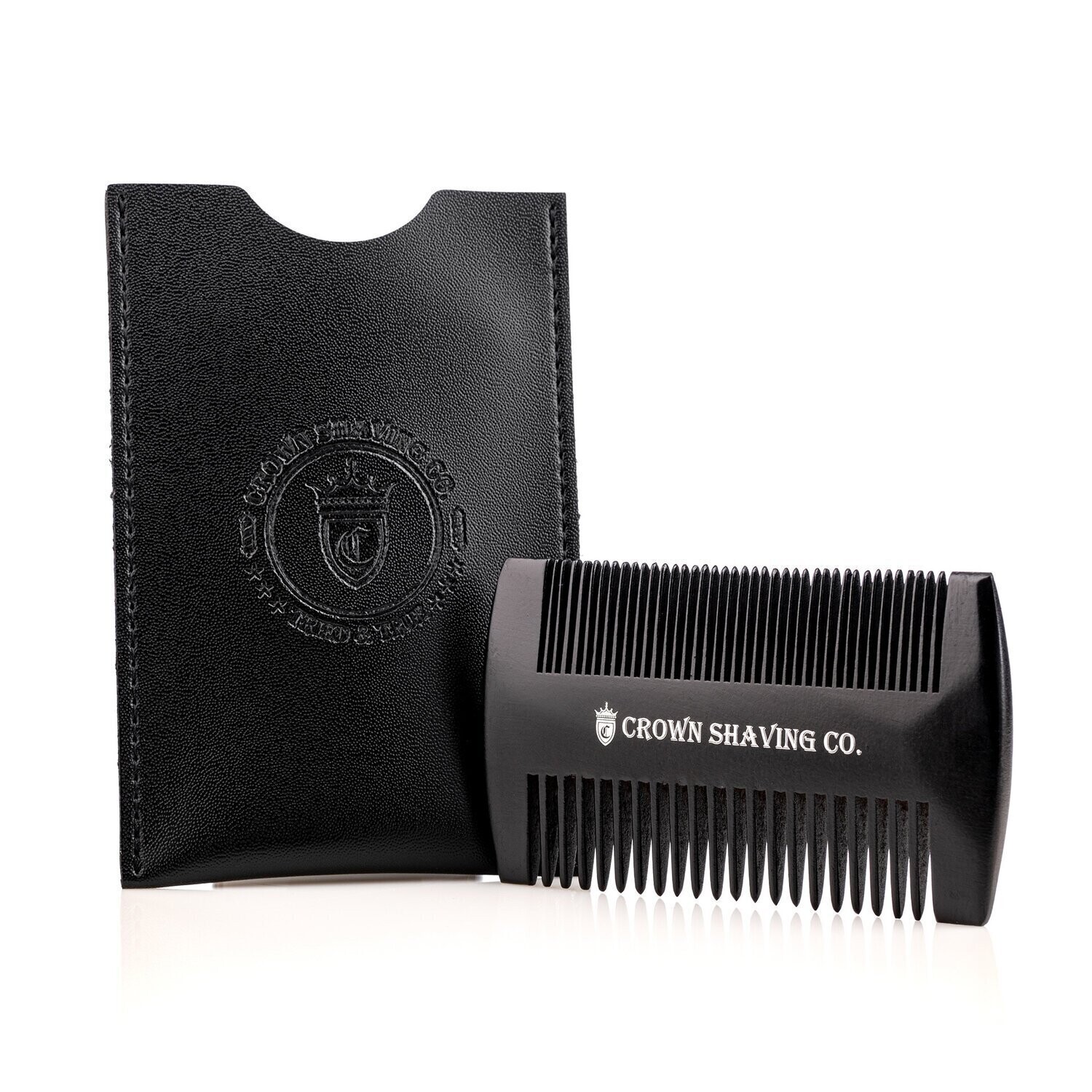 Beard Comb, Black W/ Case