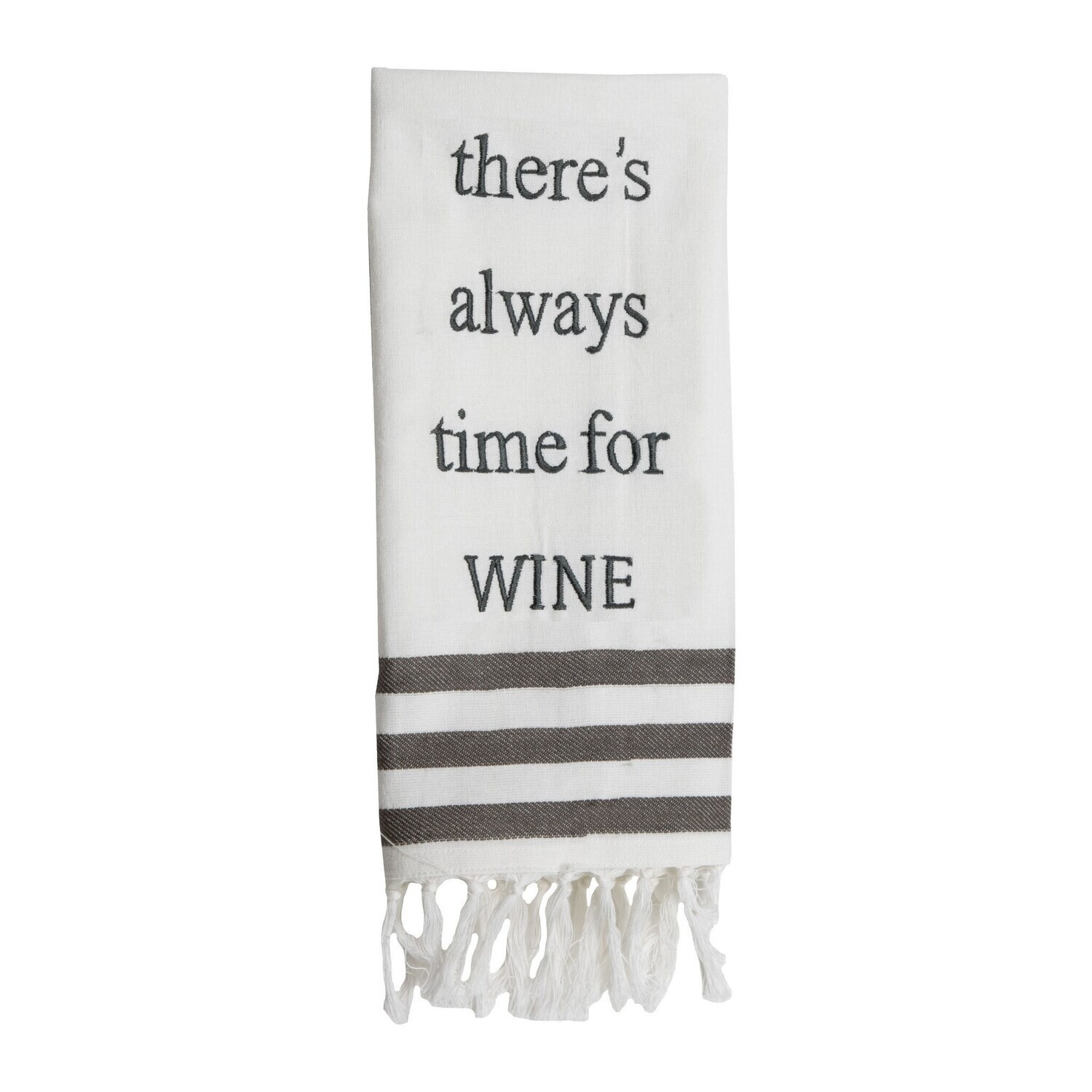 Time For Wine Tea Towel