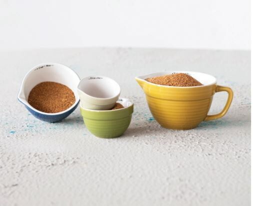 Stoneware Measuring Cup Set