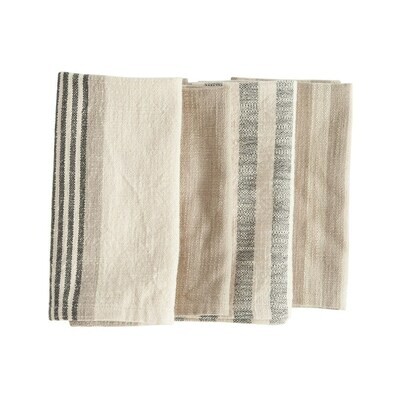 Cotton Striped Napkins, Set Of 4