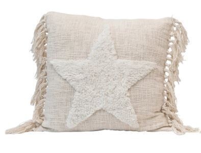Star Cotton Punch Pillow 20"