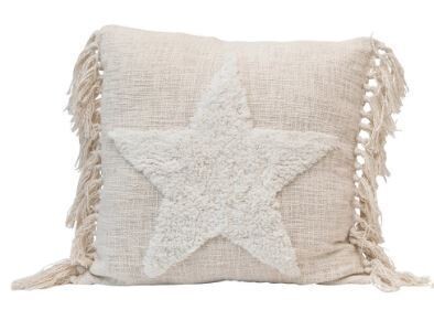 Star Cotton Punch Pillow 20&quot;