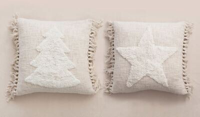 Star Cotton Punch Pillow 20"