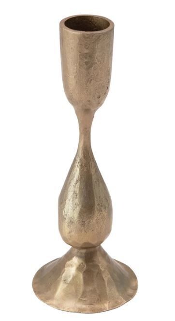 Antique Brass Taper Holder, 6.5&quot;