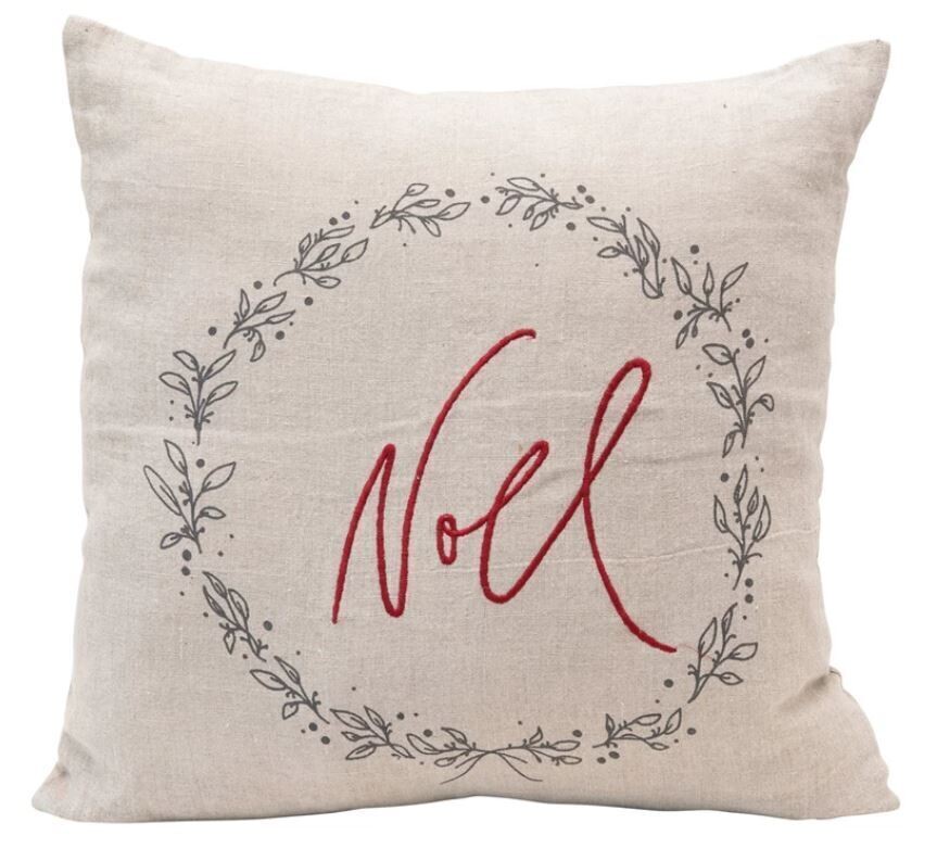 &quot; Noel&quot; Pillow, 20&quot;