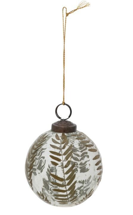 Botanical Glass Ornament