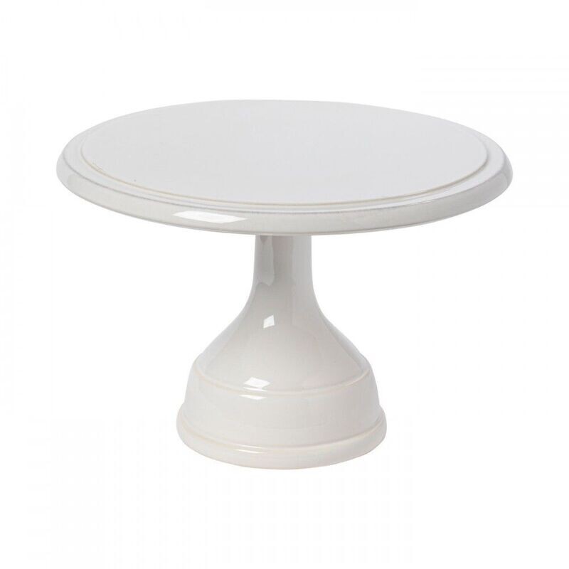 11&quot; Footed Cake Plate, White