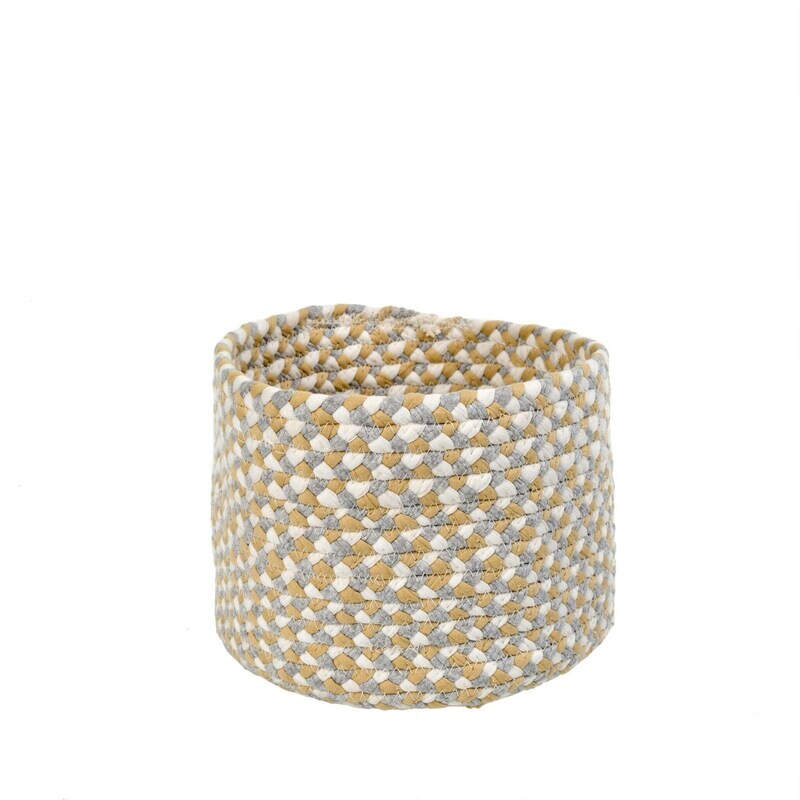 Chindi Weave Pot Olive