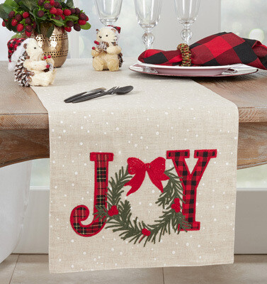 Plaid Joy Table Runner, 16x70