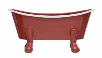 Bathtub Soap Dish, Dk Rose