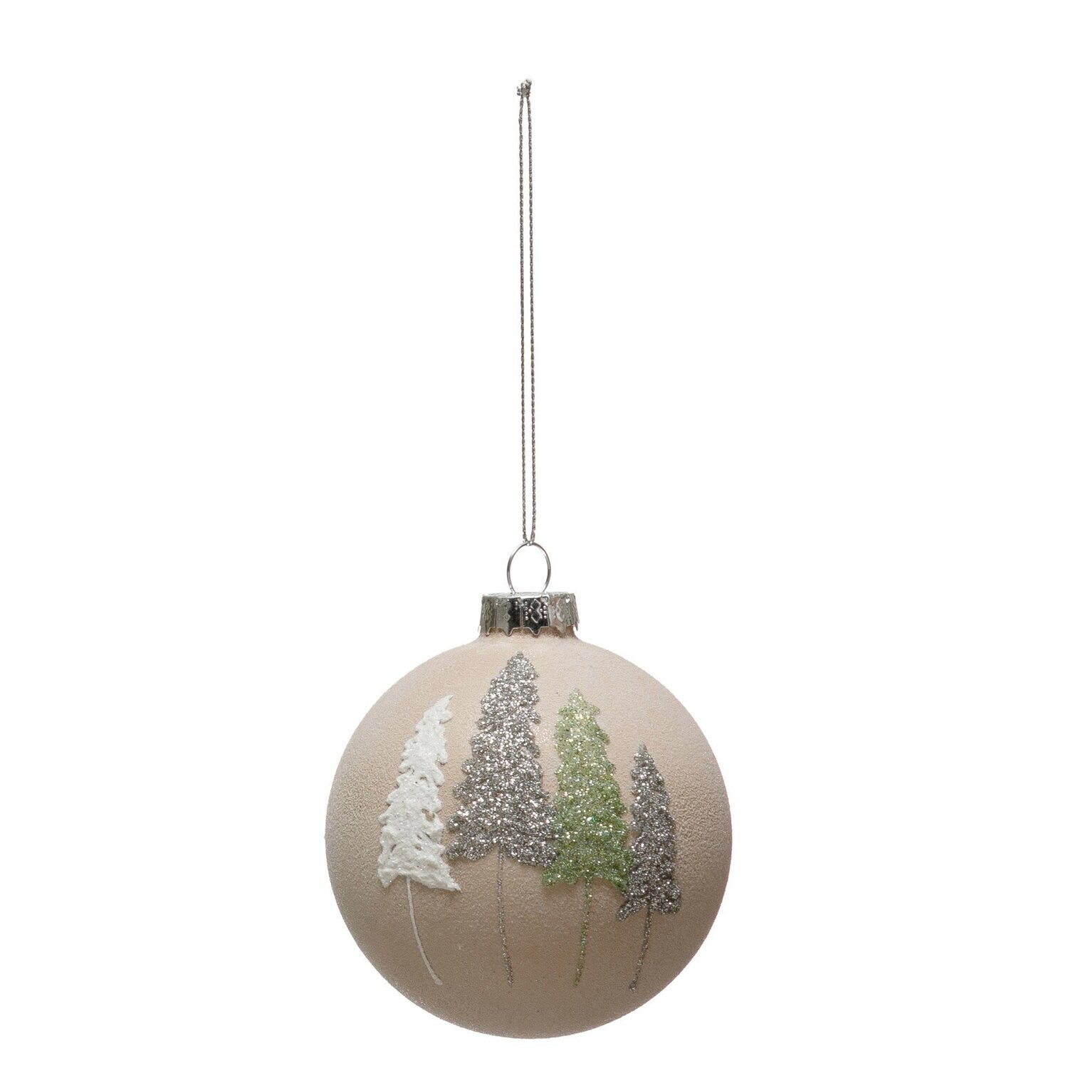 Christmas Trees Round Ornament