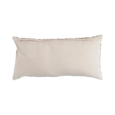 Francine Floral Embroidered Pillow, 24x12