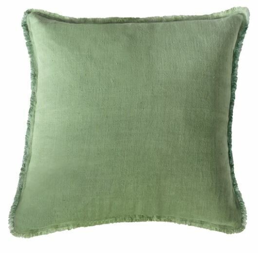 Green Linen Pillow 20x20