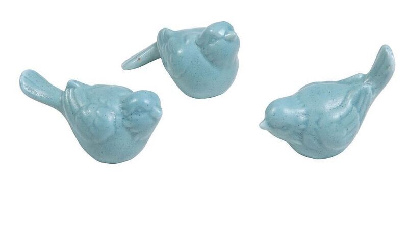 Aqua Ceramic Birds