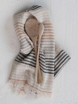 Yarn Dyed Tea Towel w/ Fringe