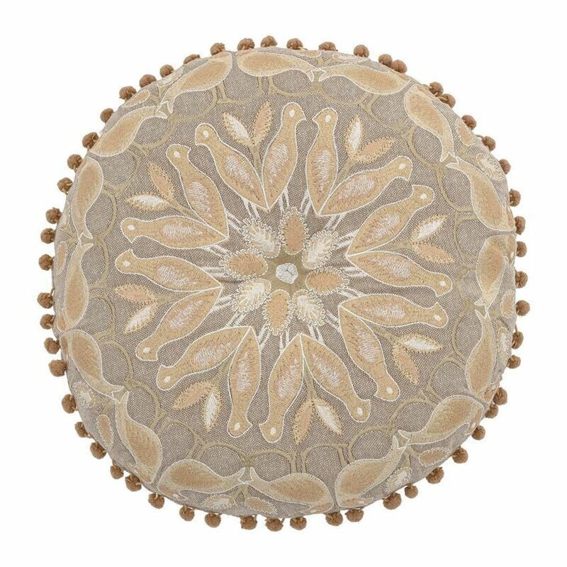 Trixie Round Cotton Pillow 16&quot;