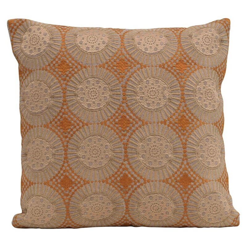 Marcie Cotton Embroidered Pillow, 18&quot;