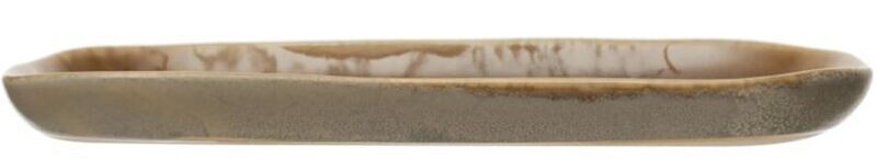 Brown Stoneware Reactive Glaze  Platter, Small
