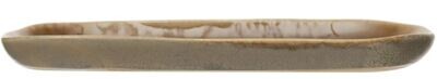 Brown Stoneware Reactive Glaze  Platter, Small