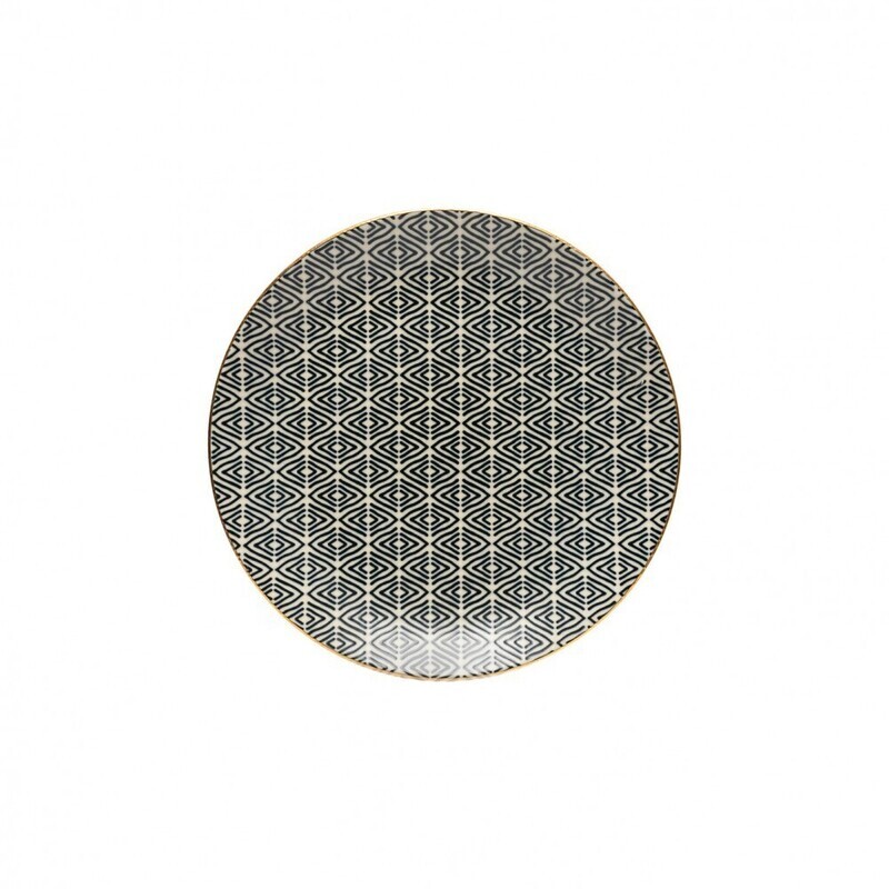 Augusta Salad/Dessert Plate, Diamond Weave Gold