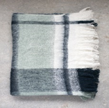 Olivia Plaid Mohair &amp; Acrylic Throw 50x60