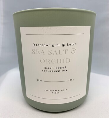 Sea Salt &amp; Orchid Candle 12 oz