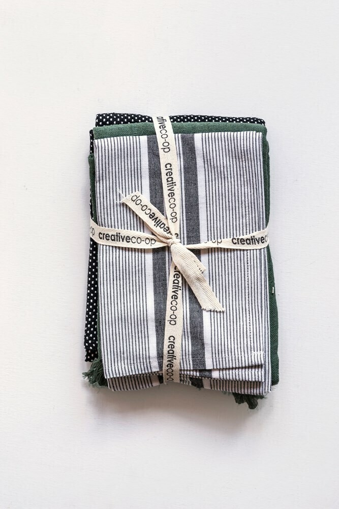 Cotton Tea Towel Set Of 3
