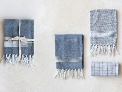Blue Hamman Tea Towel Set of 3
