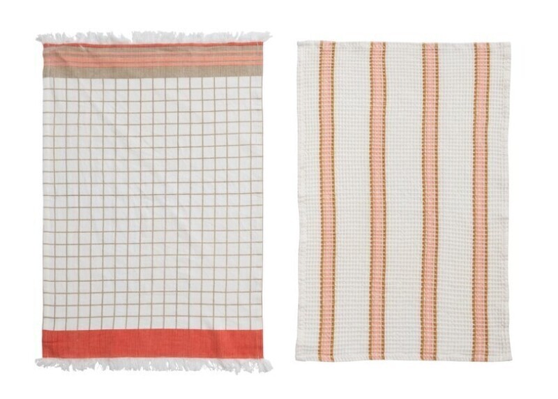 Peach Cotton Tea Towel