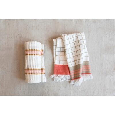 Peach Cotton Tea Towel