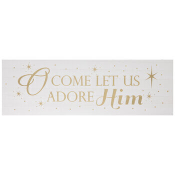 Let Us Adore Him Sign