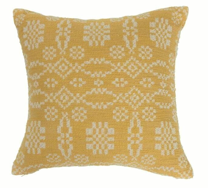 Janie Cotton Jacquard Pillow, 20&quot;