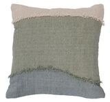 Waves Cotton Pillow, 18&quot;