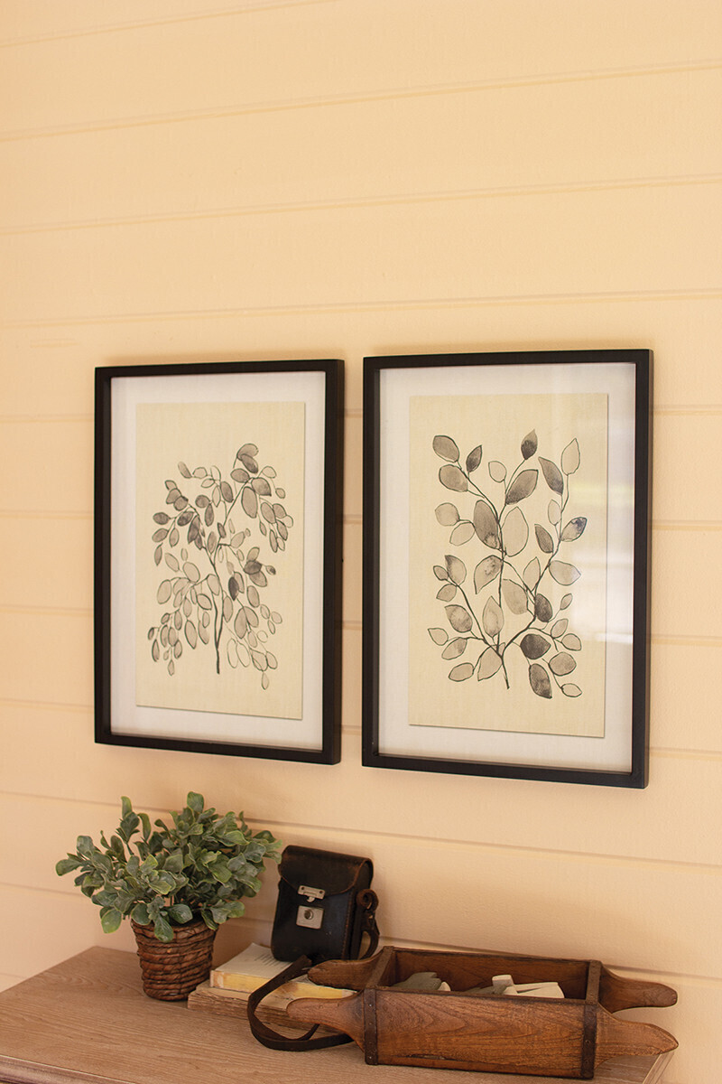 Small Charcoal On Linen Print