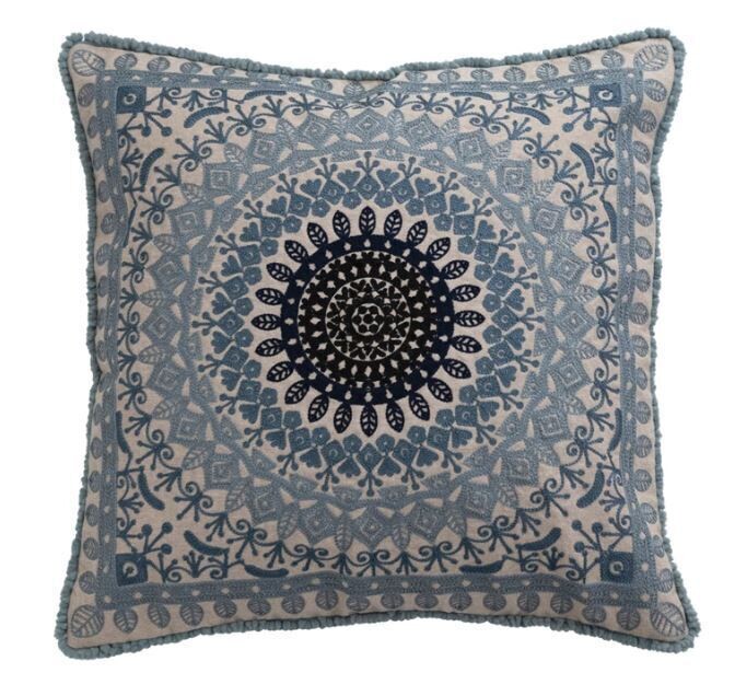 Ellie Embroidered Pillow 18&quot;