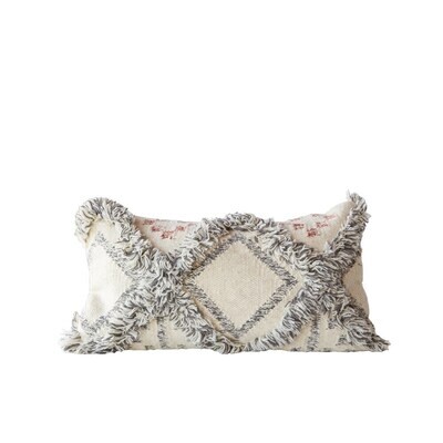 Grace Wool Fringe Kilim Pillow
