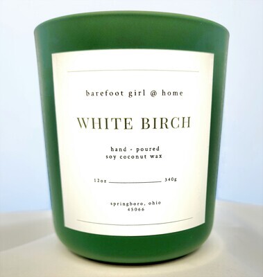 White Birch Candle 12oz